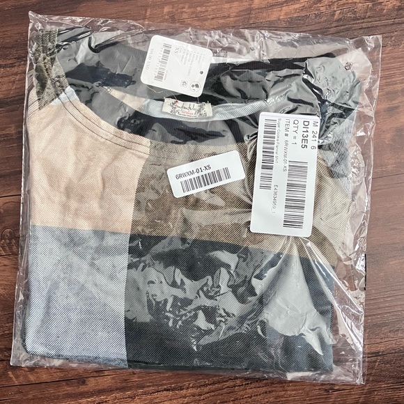 Free People Sugar Cookie Flannel Long Sleeve Shirt size XS NWT - Picture 7 of 9